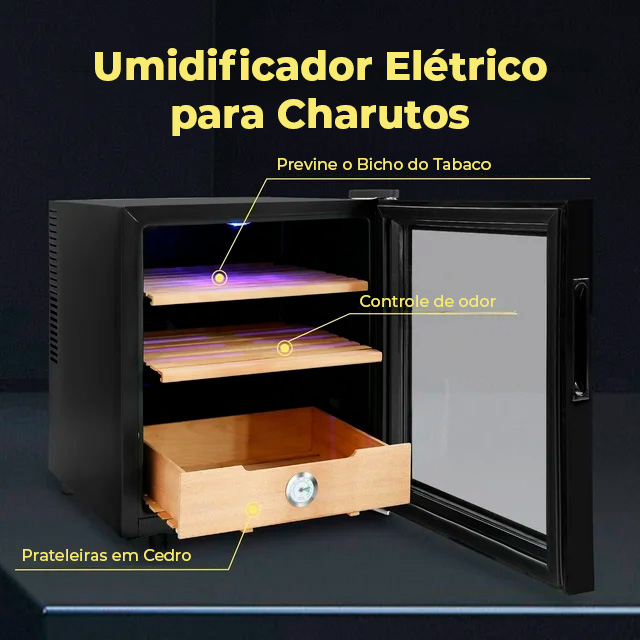 Detalhes internos do humidificador elétrico